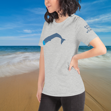 Unisex Masked Whale 2020 - Athletic Heather with Slate whale