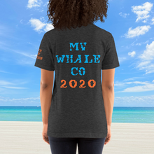 Unisex Masked Whale 2020 - Dark Gray Heather with Orange Whale