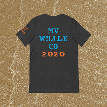 Unisex Masked Whale 2020 - Dark Gray Heather with Orange Whale