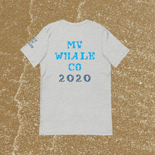 Unisex Masked Whale 2020 - Athletic Heather with Slate whale
