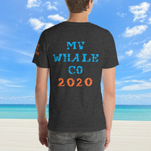 Unisex Masked Whale 2020 - Dark Gray Heather with Orange Whale