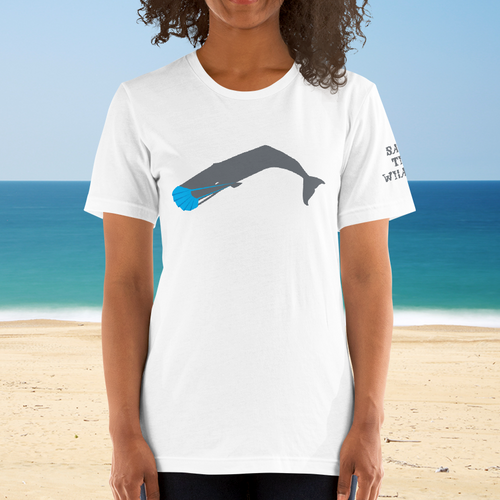 Unisex Masked Whale 2020 - White with Charcoal whale