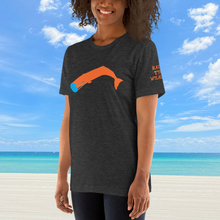 Unisex Masked Whale 2020 - Dark Gray Heather with Orange Whale