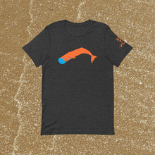 Unisex Masked Whale 2020 - Dark Gray Heather with Orange Whale