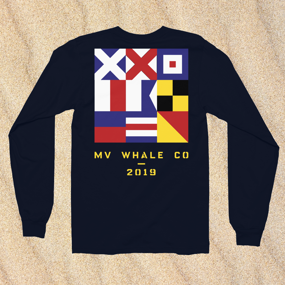 Sail Flag WhaleCo - Long Sleeve T-shirt – MV WhaleCo
